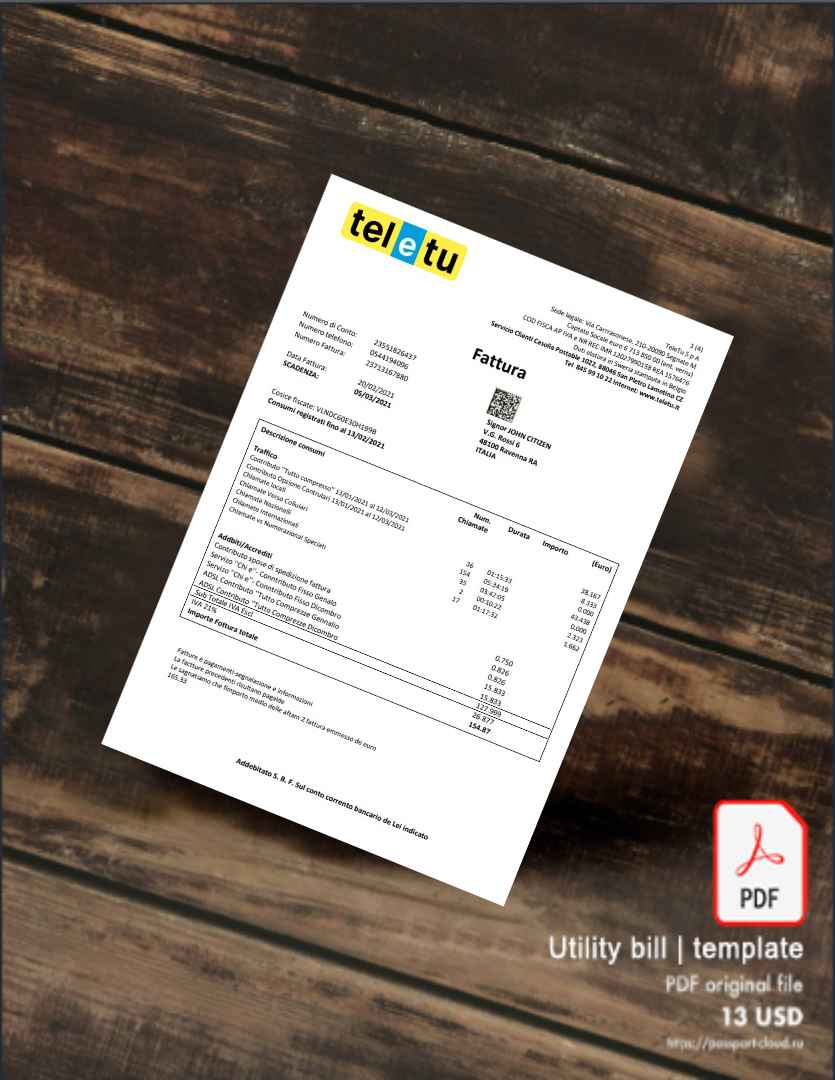 Utility bill | Albanian Power | Albania